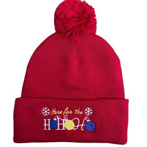 Santa Beanie One Size Fits All Unisex Embroidered Winter Stacking Cap
